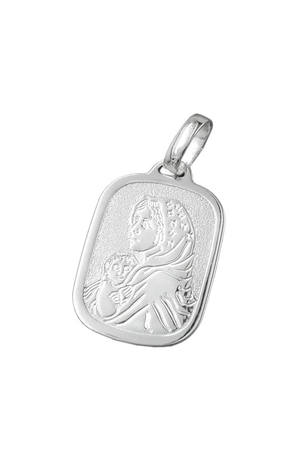 Pendant 21x15mm Mother Mary With Child Silver 925 - GL92406