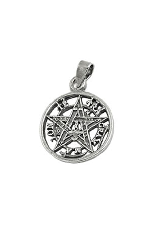 Pendant Pentagram Oxidated Silver 925 - GL93740