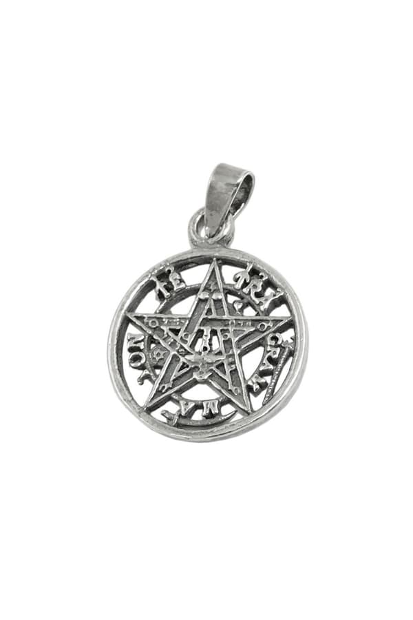 Pendant Pentagram Oxidated Silver 925 - GL93740