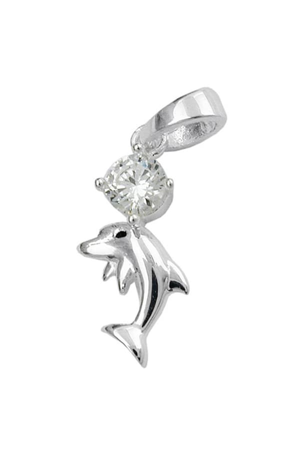 Pendant Dolphin Zirconia Silver 925 - GL91683