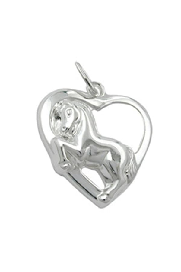 Pendant Heart With Horse Silver 925 - GL90992