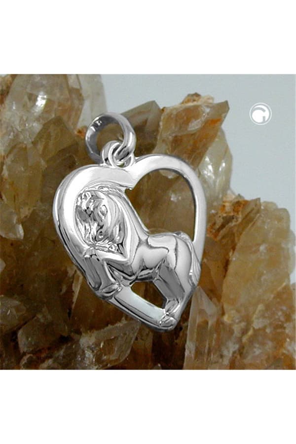 Pendant Heart With Horse Silver 925 - GL90992