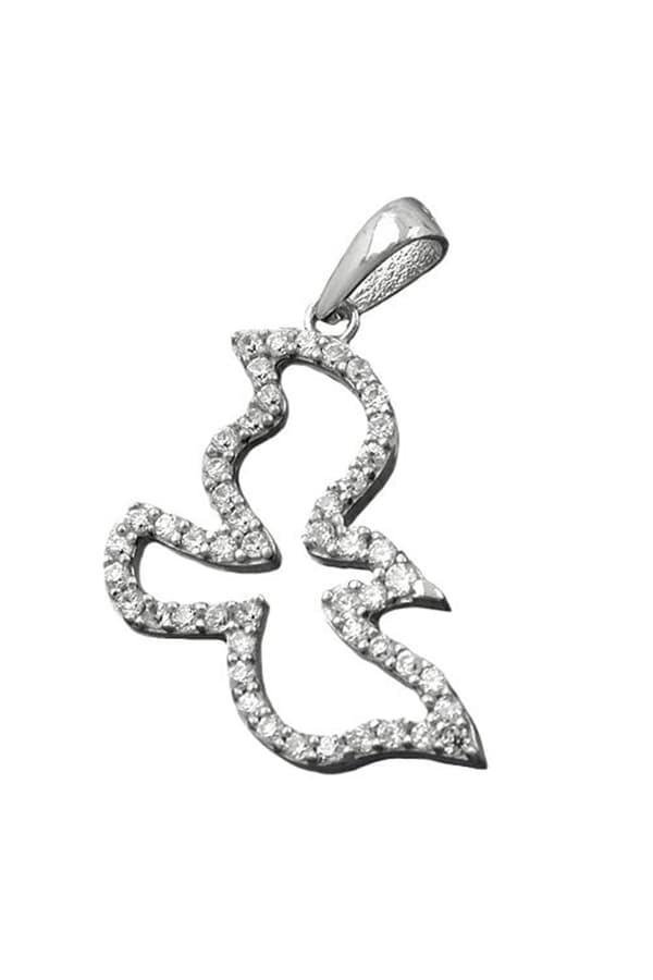 Pendant Bird With Zirconia Crystals Silver 925 - GL90162