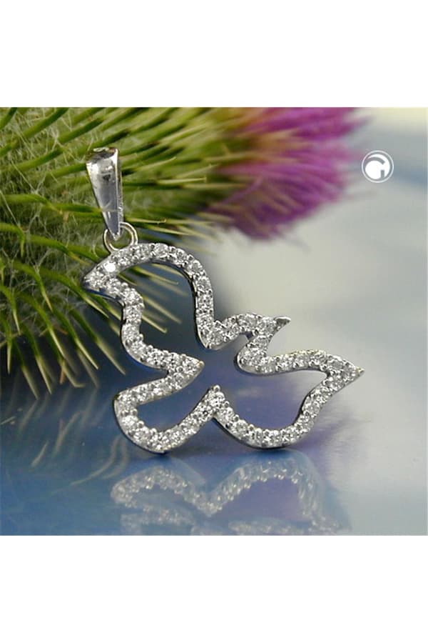 Pendant Bird With Zirconia Crystals Silver 925 - GL90162