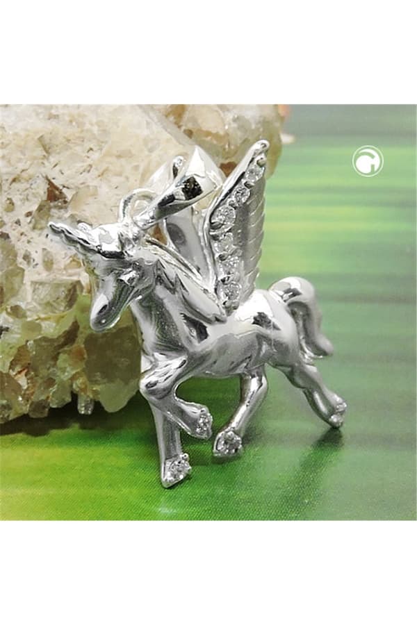 Pendant Winged Horses Unicorn Silver 925 - GL93812