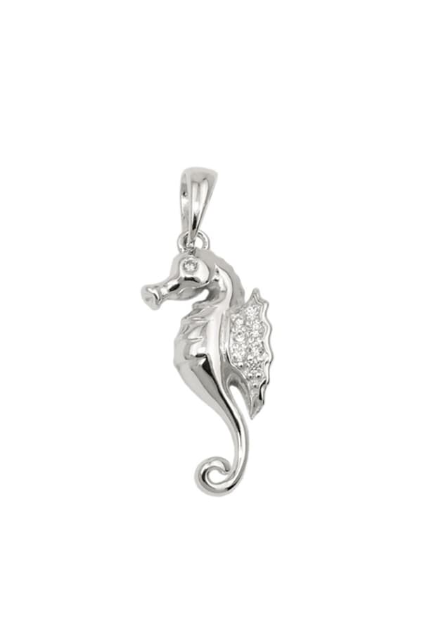 Pendant Sea Horse Zirconia Silver 925 - GL93956