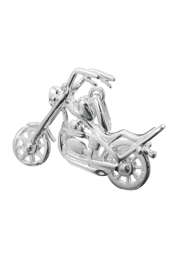 Pendant 25x18mm Chopper Motorcycle Silver 925 - GL91147