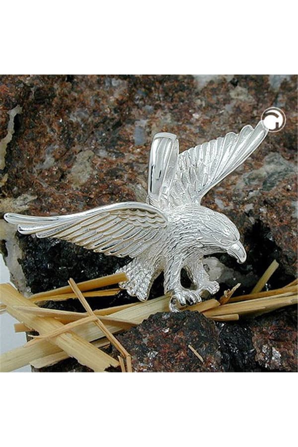 Pendant Eagle 40mm Wide Silver 925 - GL91014