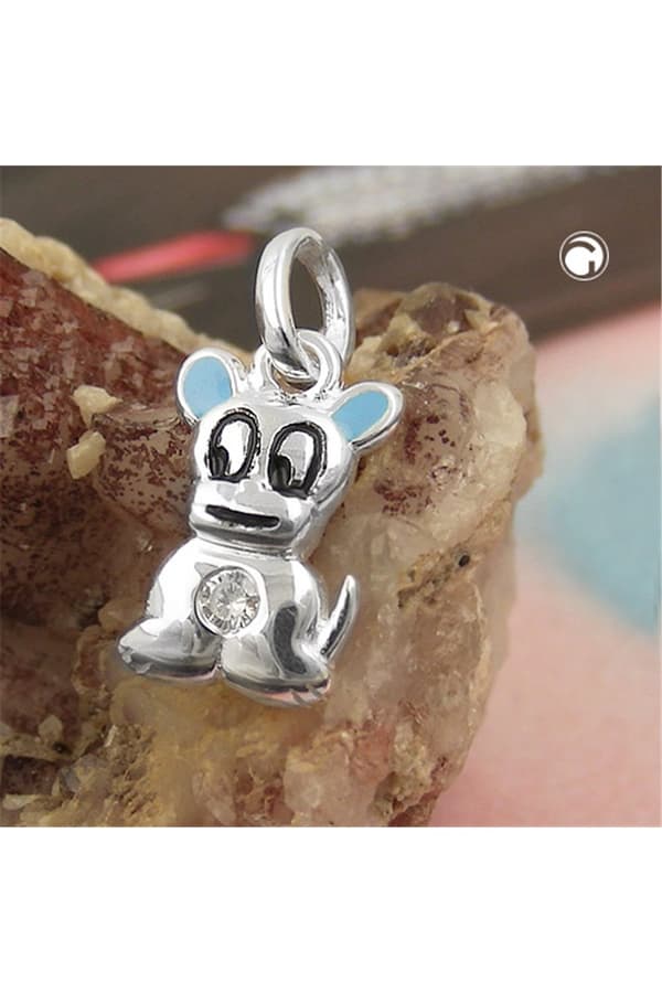 Pendant Little Dog Zirconia Silver 925 - GL93639