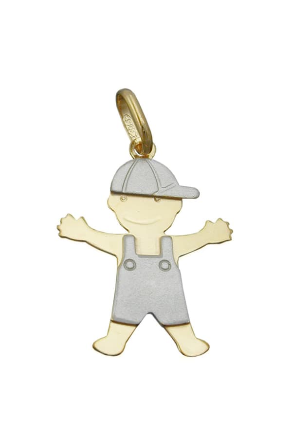 Pendant Boy Two Tone Silver 925 - GL93425