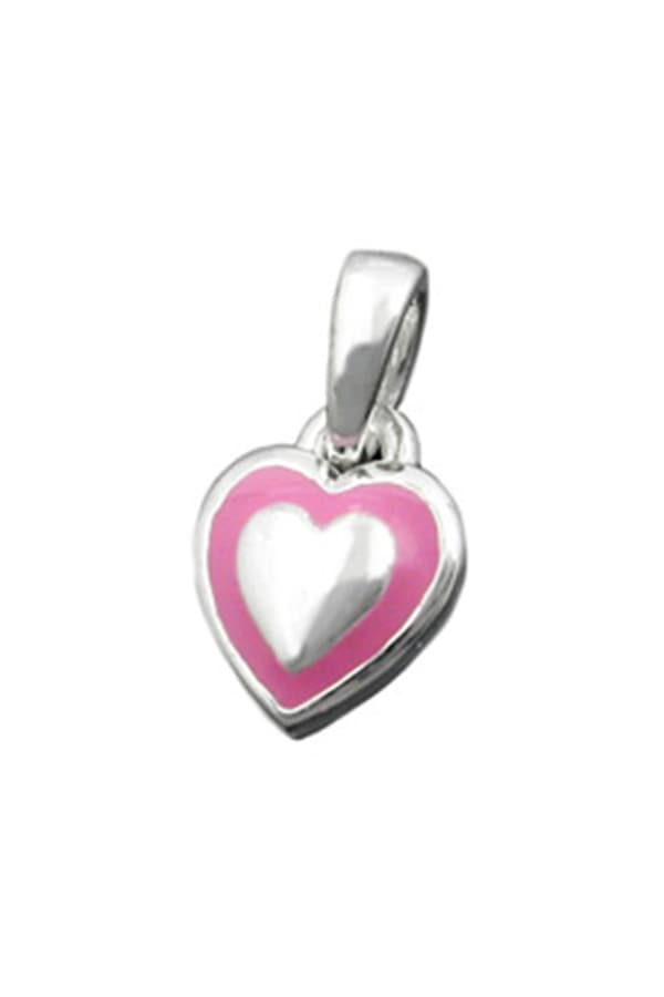 Pendant Little Heart Pink Silver 925 - GL93343