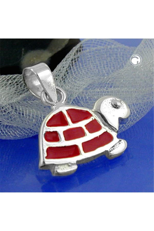 Pendant Red Turtle Silver 925 - GL92242