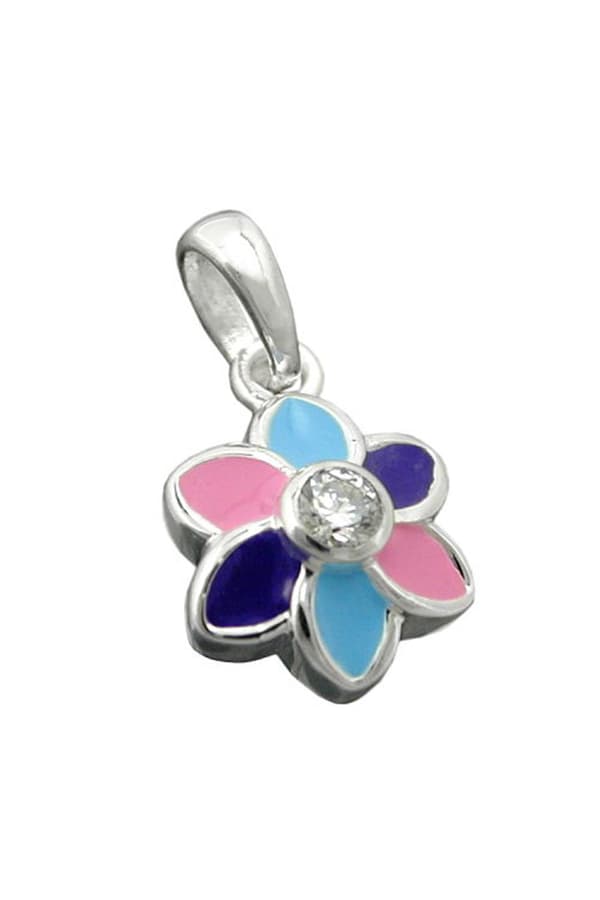 Pendant Flower Multicolor Silver 925 - GL91675