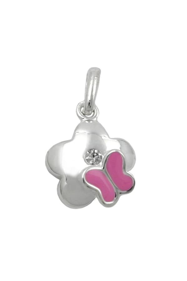 Pendant Flower With Butterfly Silver 925 - GL91661