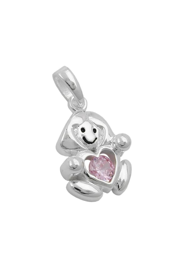 Pendant Pink Girl Silver 925 - GL91666