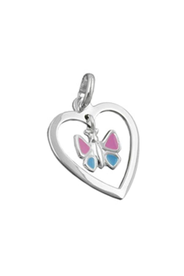 Pendant Butterfly Heart Silver 925 - GL91392