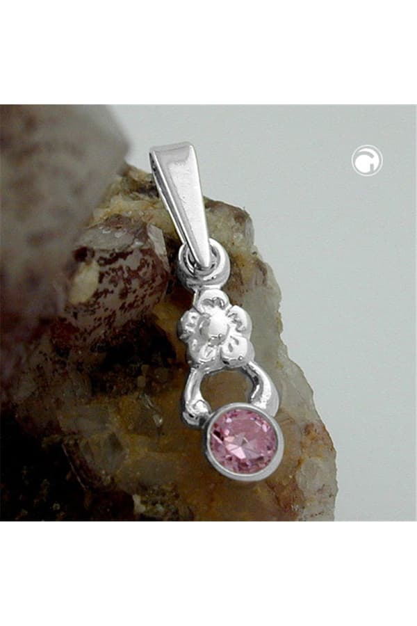 Pendant Flower Pink Silver 925 - GL90805