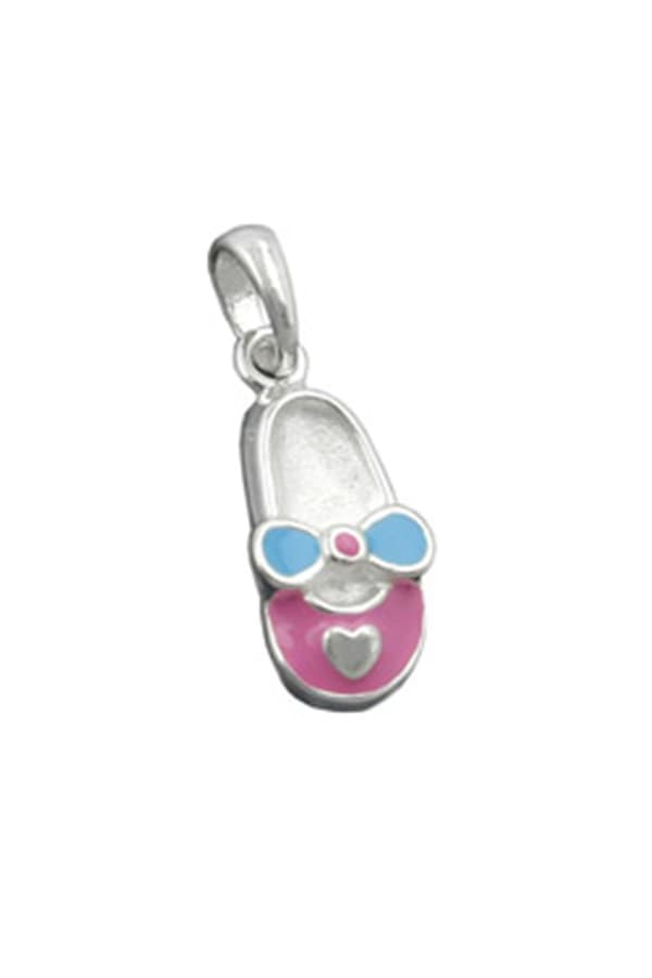 Pendant Slipper Pink-Blue Silver 925 - GL90763