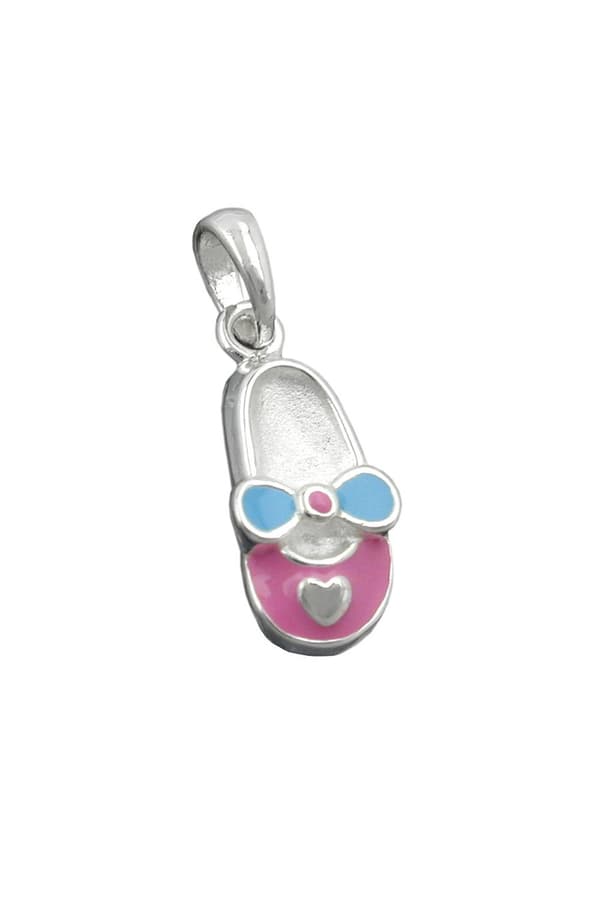 Pendant Slipper Pink-Blue Silver 925 - GL90763