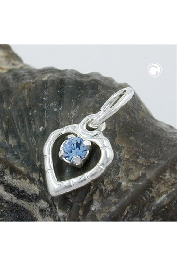 Pendant Glass-Stone Blue Silver 925 - GL90615