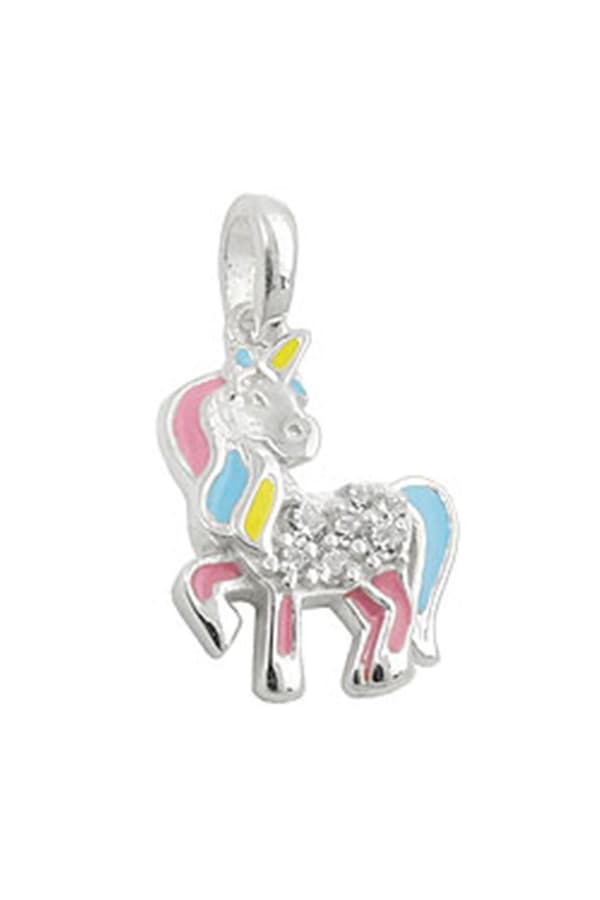 Pendant Unicorn Multicolored Silver 925 - GL93817