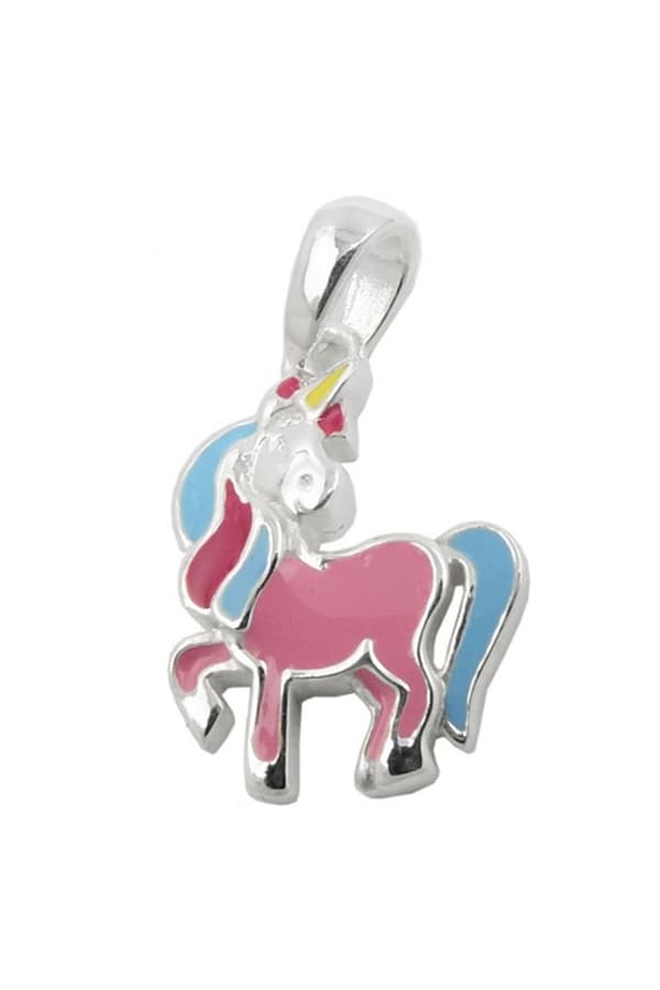 Pendant Unicorn Multicolored Silver 925 - GL93813