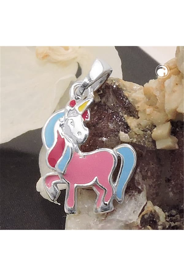 Pendant Unicorn Multicolored Silver 925 - GL93813