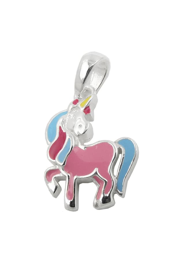 Pendant Unicorn Multicolored Silver 925 - GL93813