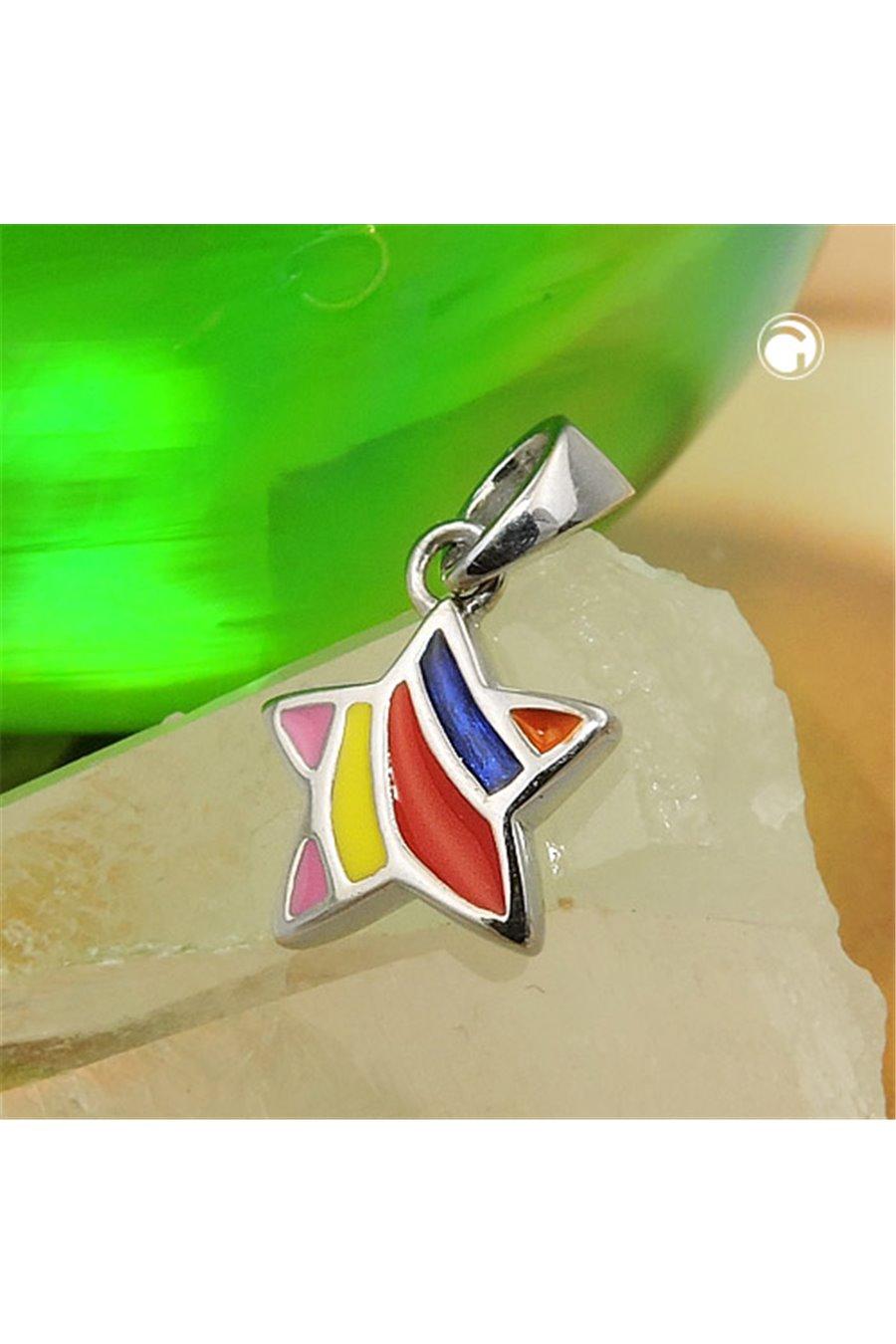 Pendant Star Multi-Colored Silver 925 - GL93867