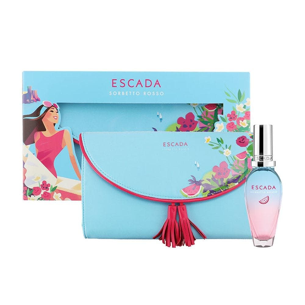 Escada Sorbetto Rosso Edt 30ml + Clutch Bag