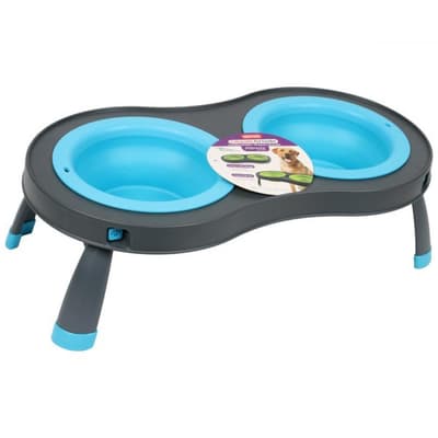 Dexas Popware Double Elevated Dog Feeder