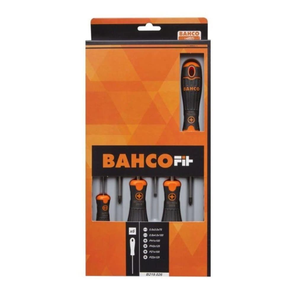 BAHCO Fit skruetrækkersæt med 6 dele B219.026
