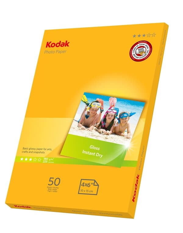 Fotopapper Bläckstråle 50-pack 10x15cm 180g Glossy Blankt Photo Paper