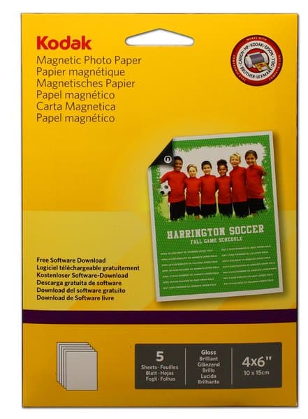 10st Magnetiskt fotopapper 10x15cm Glossy