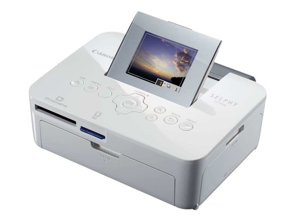 Canon SELPHY CP1000 - Skrivare - färg - färgsublimering - 100 x 148 mm upp till 0.45 min/sida (färg) - USB, USB-värd - vit