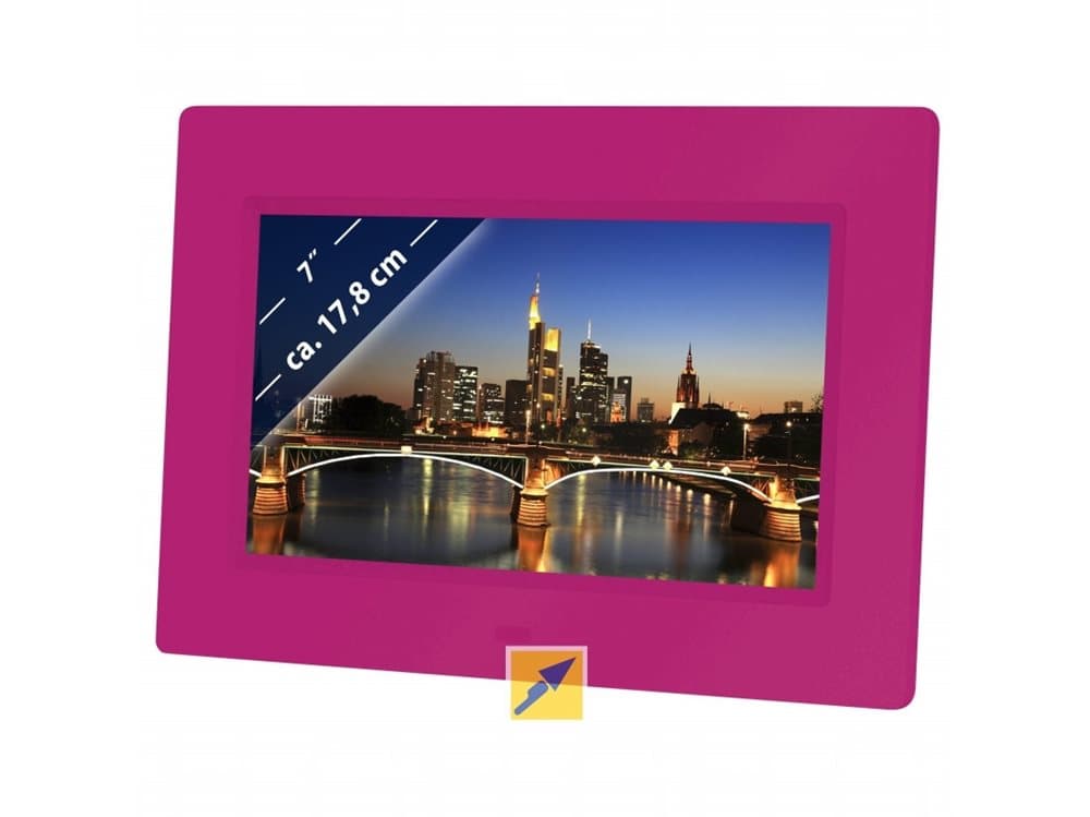 Braun DigiFrame 709 - Digital fotoramme - 7" - 800 x 480 - rosa