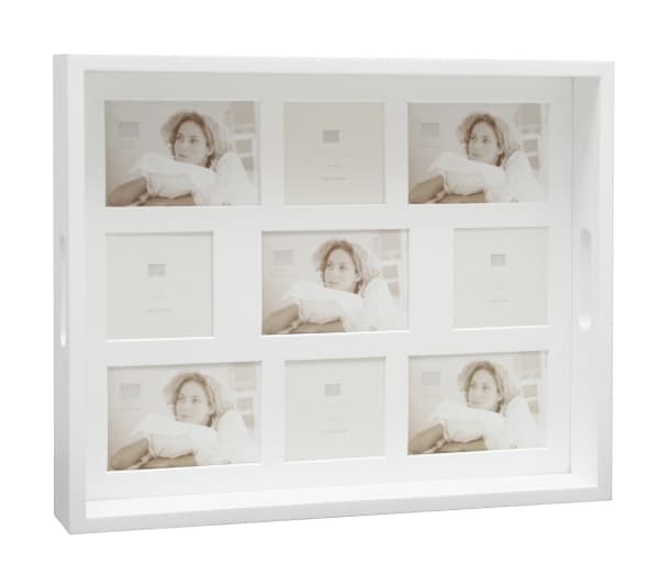 Deknudt S65DC1, MDF, Tre, Hvit, 3 bilder i 1 ramme, 9 x 13 cm, Rektangulær, 426 mm