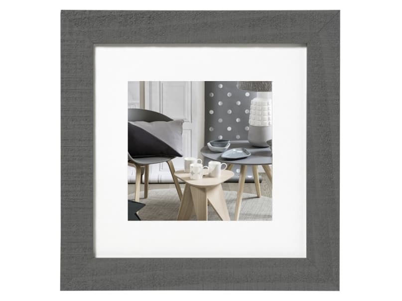 Nuotrauku remelis walther design HO440D Home 40x40cm medinis, pilkas