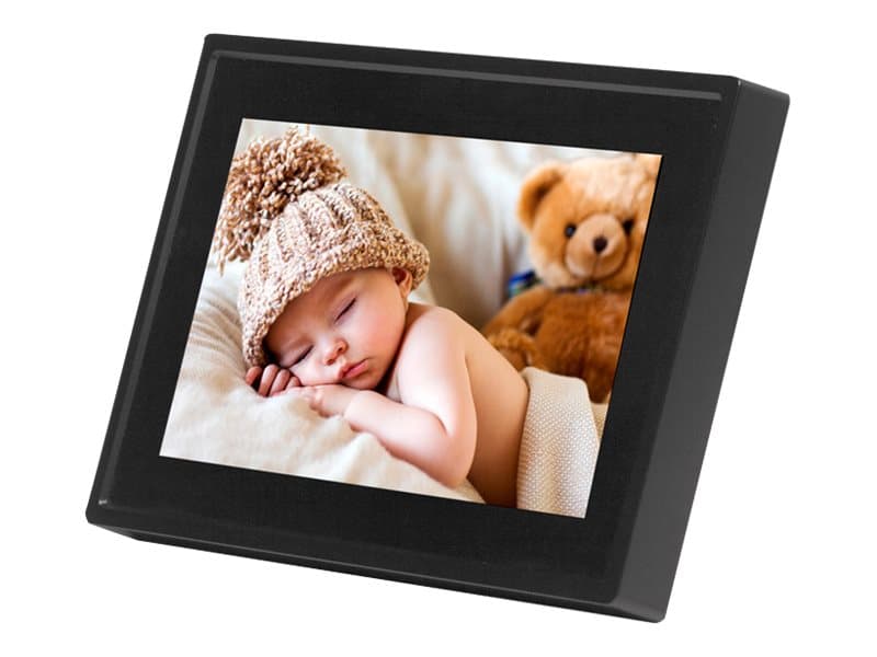 DENVER FRAMEO PFF-711 - Digital fotoramme - flash 8 GB - 7" - 1024 x 600 - svart