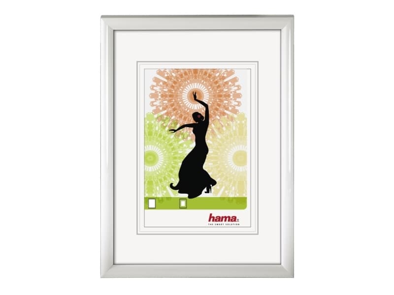 Hama Madrid, Plastikk, Hvit, Enkel bilderamme, 15 x 20 cm, Rektangulær, Reflekterende