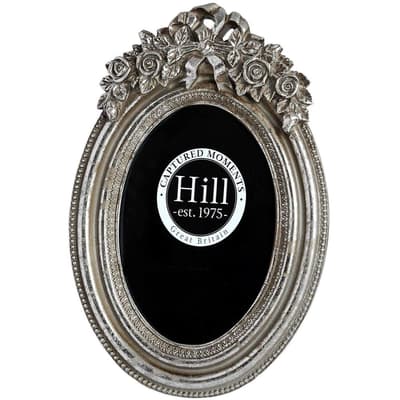 Hill Interiors Antique Silver Large Oval Photo Frame