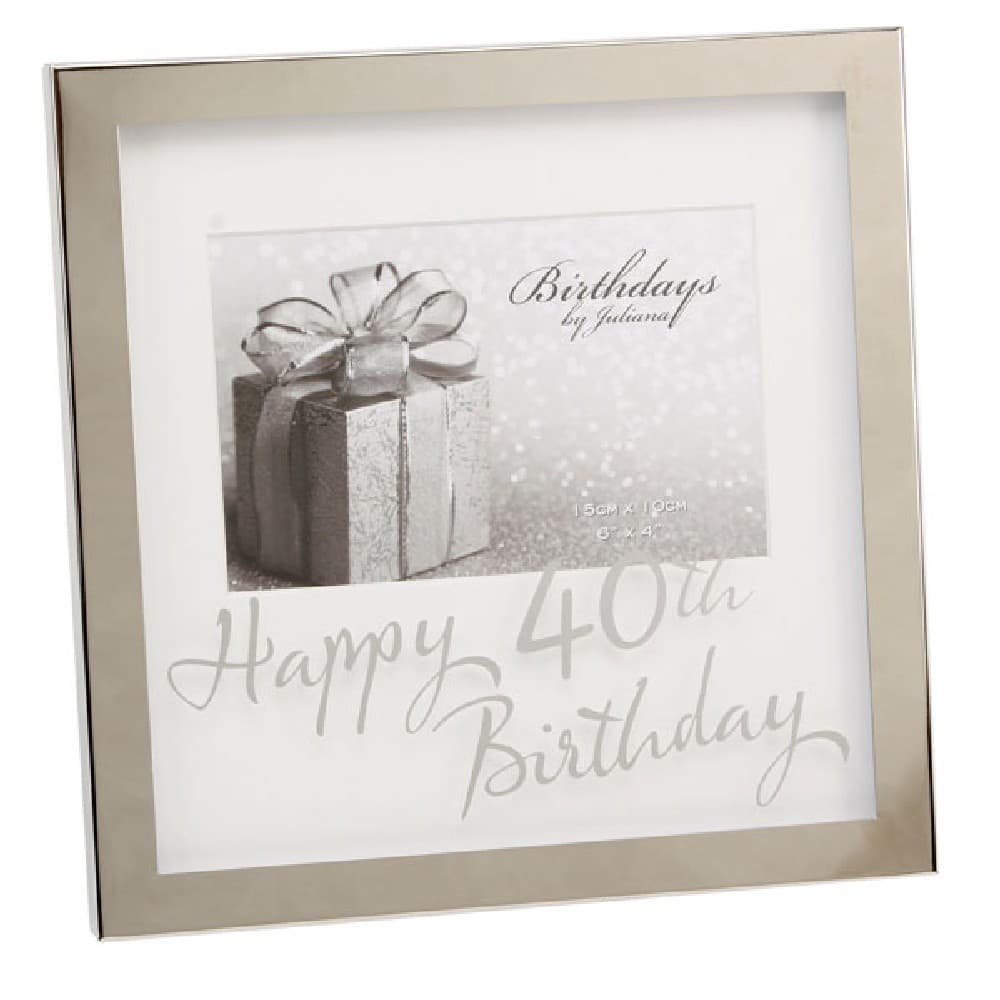 Widdop Birthdays By Juliana Happy 40th Birthday Mirror Print Box Frame