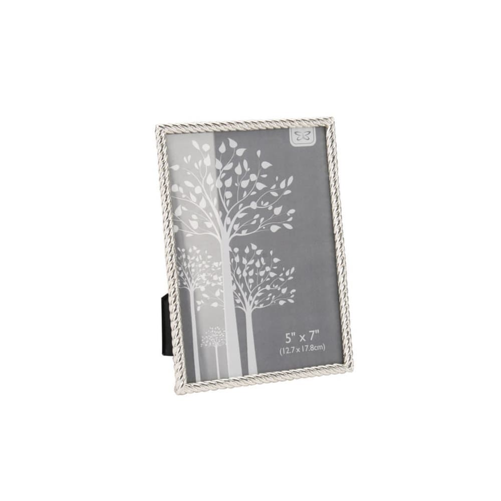 CGB Giftware Silver Twist Edge Photo Frame (5x7in)