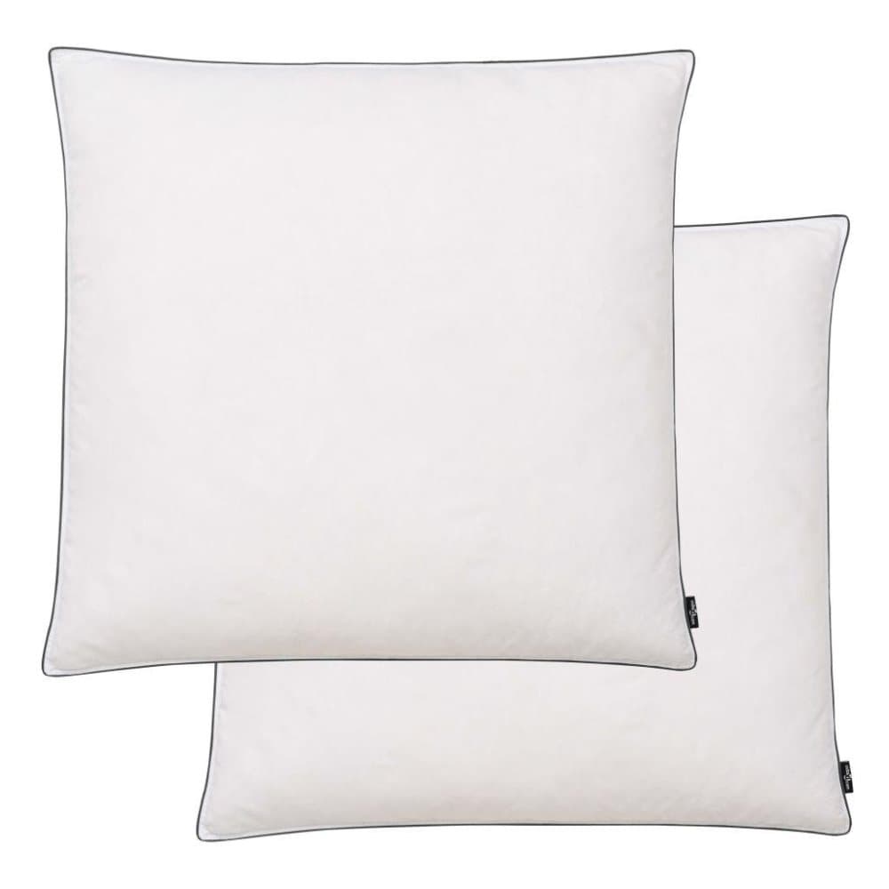 vidaXL puder 2 stk. dun-/fjerfyld let 80 x 80 cm hvid