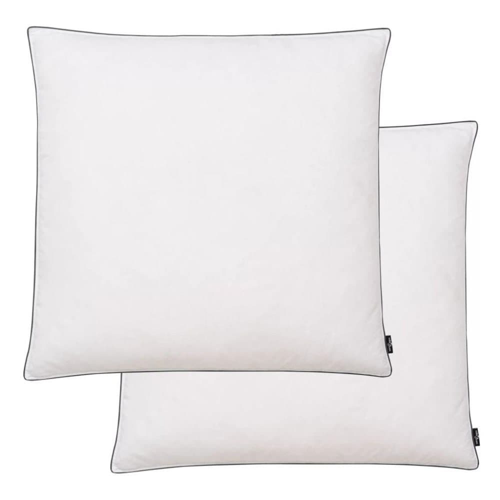 vidaXL puder 2 stk dun fjerfyld tung 80 x 80 cm hvid