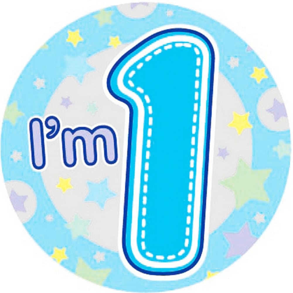 Expression Factory Childrens Boys I´m 1 Today Giant Badge
