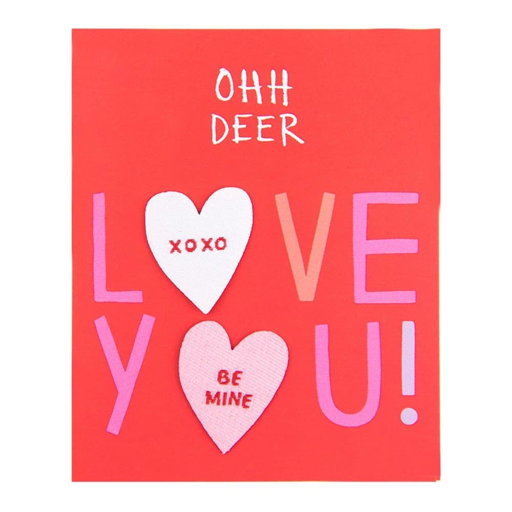 Ohh Deer Conversation Hearts Patches (Pack Of 2)