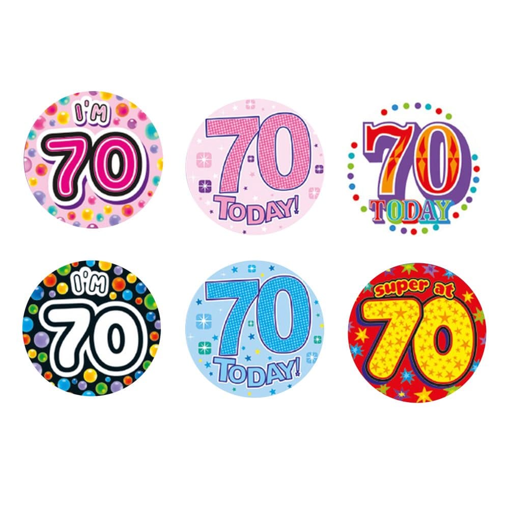 Expression Factory Birthday Badge Pack Of 6