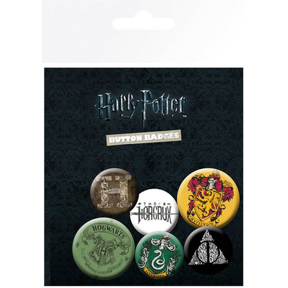 Harry Potter Official Button Badges (Pack Of 6)