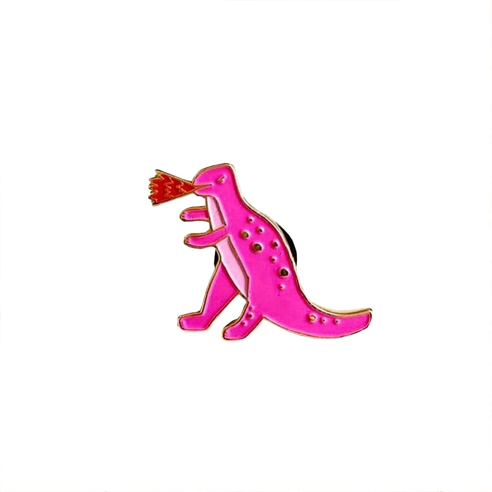Ohh Deer Fire Dino Enamel Pin